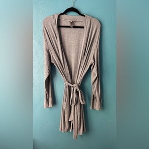 Skims Soft Lounge Robe Heather gray size XL